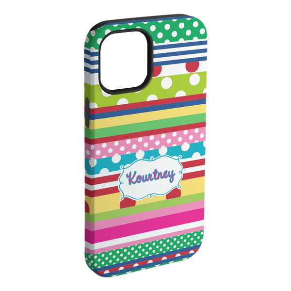 Custom Ribbons iPhone Case - Rubber Lined - iPhone 15 Pro Max (Personalized)