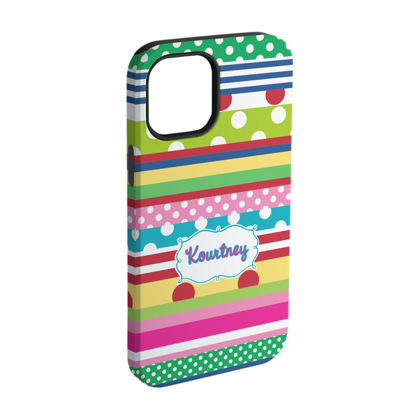Custom Ribbons iPhone Case - Rubber Lined - iPhone 15 Pro (Personalized)