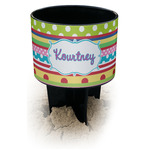 Ribbons Black Beach Spiker Drink Holder (Personalized)