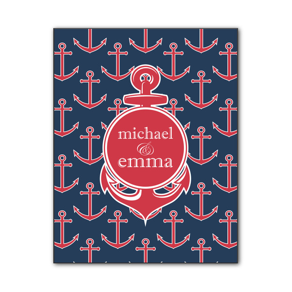 Custom All Anchors Wood Print - 11x14 (Personalized)
