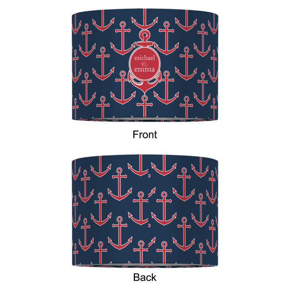 All Anchors 12" Drum Lampshade - APPROVAL (Fabric)