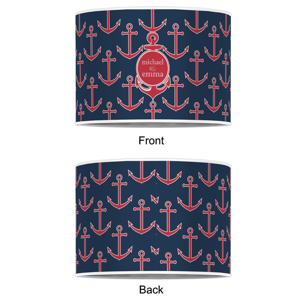 All Anchors 12" Drum Lampshade - APPROVAL (Poly Film)