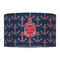 All Anchors 12" Drum Lampshade - FRONT (Fabric)