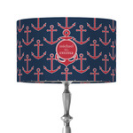 All Anchors 12" Drum Lamp Shade - Fabric (Personalized)