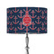 All Anchors 12" Drum Lampshade - ON STAND (Fabric)