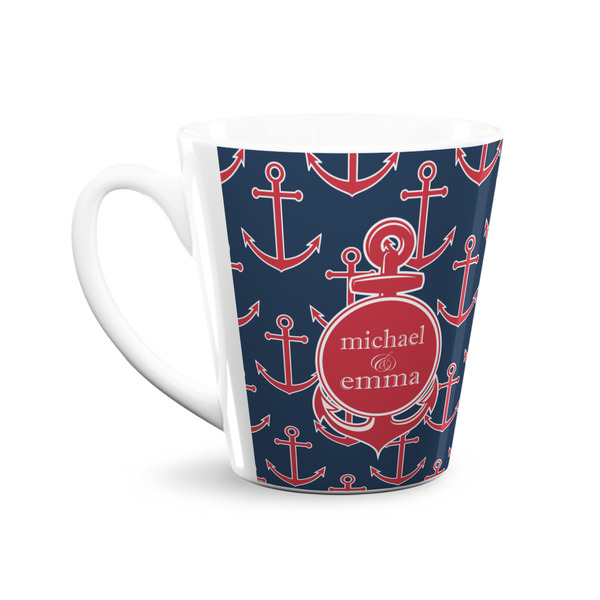 All Anchors 12 Oz Latte Mug - Front