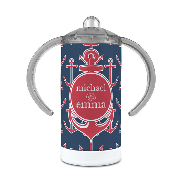 Custom All Anchors 12 oz Stainless Steel Sippy Cup (Personalized)