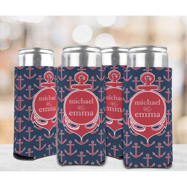 All Anchors 12oz Tall Can Sleeve - Set of 4 - LIFESTYLE