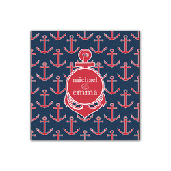 All Anchors Wood Print - 12x12 (Personalized)