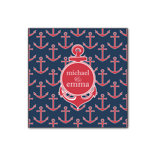 Custom All Anchors Wood Print - 12x12 (Personalized)