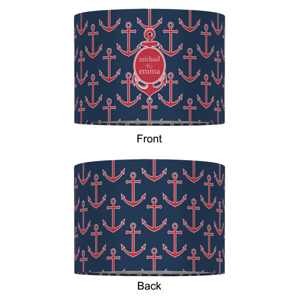 All Anchors 16" Drum Lampshade - APPROVAL (Fabric)