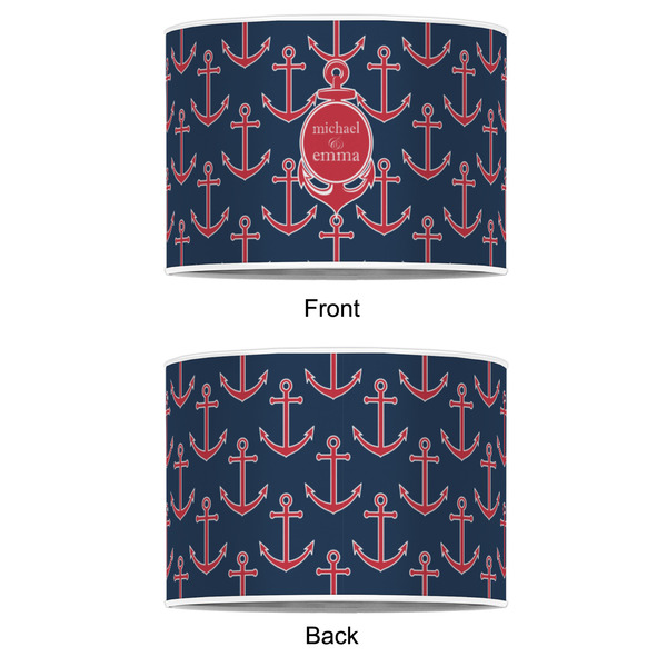 All Anchors 16" Drum Lampshade - APPROVAL (Poly Film)