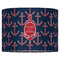 All Anchors 16" Drum Lampshade - FRONT (Fabric)