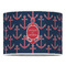 All Anchors 16" Drum Lampshade - FRONT (Poly Film)