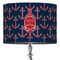 All Anchors 16" Drum Lampshade - ON STAND (Fabric)