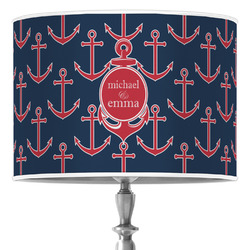 All Anchors 16" Drum Lamp Shade - Poly-film (Personalized)