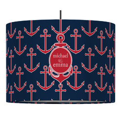 All Anchors Drum Pendant Lamp (Personalized)