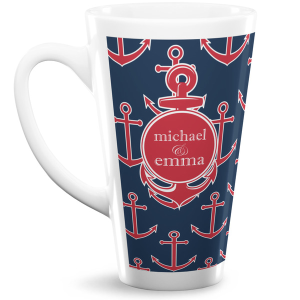 Custom All Anchors Latte Mug (Personalized)