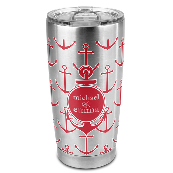 Custom All Anchors 20oz Stainless Steel Double Wall Tumbler - Full Print (Personalized)