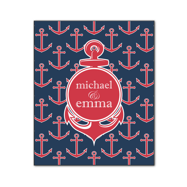Custom All Anchors Wood Print - 20x24 (Personalized)