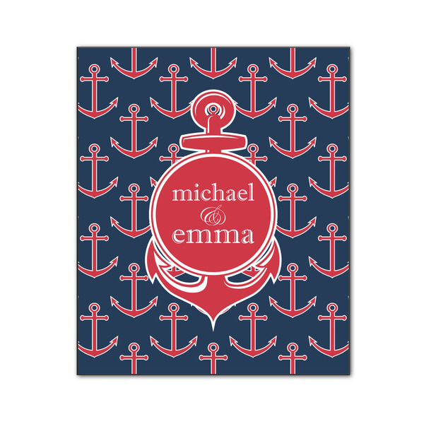 All Anchors 20x24 Wood Print - Front View