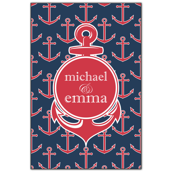 Custom All Anchors Wood Print - 20x30 (Personalized)