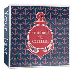 All Anchors 3-Ring Binder - 2 inch (Personalized)