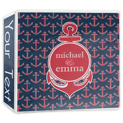 All Anchors 3-Ring Binder - 3 inch (Personalized)