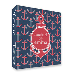 All Anchors 3 Ring Binder - Full Wrap (Personalized)
