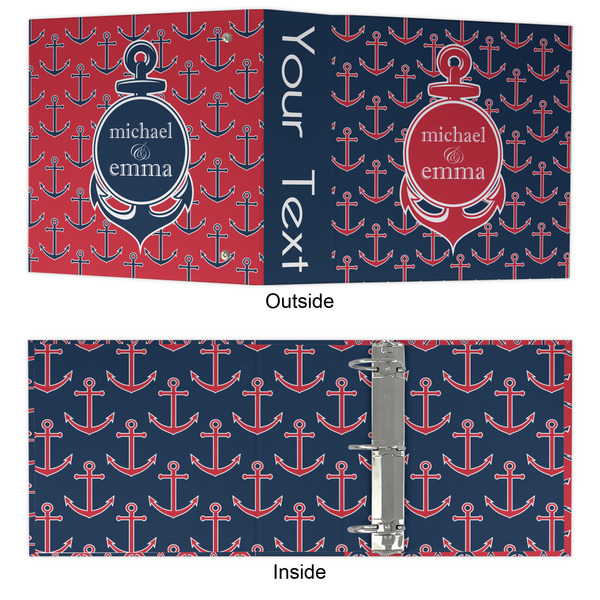 All Anchors 3 Ring Binders - Full Wrap - 3" - APPROVAL