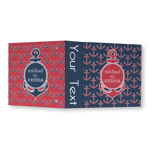 All Anchors 3 Ring Binders - Full Wrap - 3" - OPEN OUTSIDE