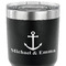 All Anchors 30 oz Stainless Steel Ringneck Tumbler - Black - CLOSE UP