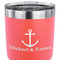 All Anchors 30 oz Stainless Steel Ringneck Tumbler - Coral - CLOSE UP