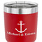All Anchors 30 oz Stainless Steel Ringneck Tumbler - Red - CLOSE UP