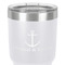 All Anchors 30 oz Stainless Steel Ringneck Tumbler - White - Close Up