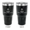 All Anchors 30 oz Stainless Steel Ringneck Tumblers - Black - Double Sided - APPROVAL