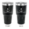 All Anchors 30 oz Stainless Steel Tumbler - Black - Double Sided (Personalized)
