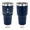 All Anchors 30 oz Stainless Steel Ringneck Tumblers - Navy - Single Sided - APPROVAL