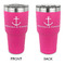 All Anchors 30 oz Stainless Steel Ringneck Tumblers - Pink - Double Sided - APPROVAL