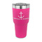 All Anchors 30 oz Stainless Steel Ringneck Tumblers - Pink - FRONT