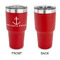 All Anchors 30 oz Stainless Steel Ringneck Tumblers - Red - Single Sided - APPROVAL