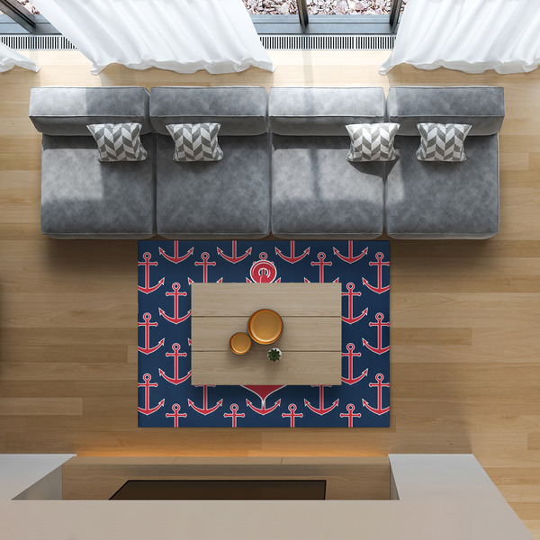 All Anchors 5'x7' Indoor Area Rugs - IN CONTEXT