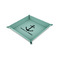 All Anchors 6" x 6" Teal Leatherette Snap Up Tray - CHILD MAIN