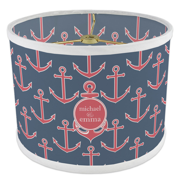 All Anchors 8" Drum Lampshade - ANGLE Poly-Film