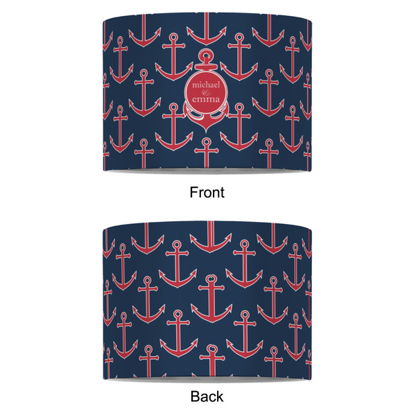 All Anchors 8" Drum Lampshade - APPROVAL (Fabric)