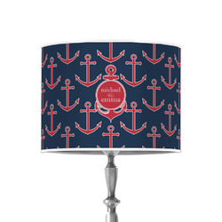 All Anchors 8" Drum Lamp Shade - Poly-film (Personalized)