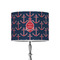 All Anchors 8" Drum Lampshade - ON STAND (Poly Film)