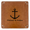 All Anchors 9" x 9" Leatherette Snap Up Tray - APPROVAL (FLAT)
