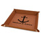 All Anchors 9" x 9" Leatherette Snap Up Tray - FOLDED