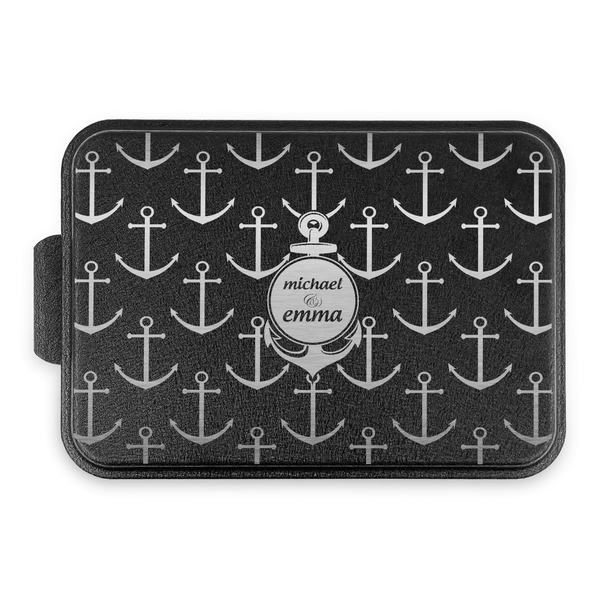 All Anchors Aluminum Baking Pan - Black Lid - FRONT
